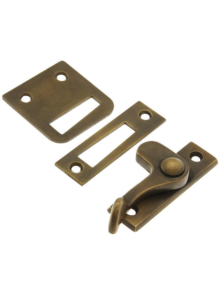 Latches |   Vertical Lever Style Casement Latch – Left Hand In Antique-By-Hand Finish Casement Hardware Latches