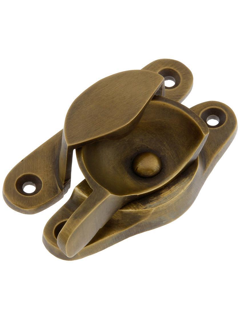 Locks |   Commercial Style Cast Brass Sash Lock Locks Antique Brass/Oil-Rubbed Bronze/Polished Brass/Polished Nickel/Satin Nickel/Un-Lacquered Brass/Weathered Bronze