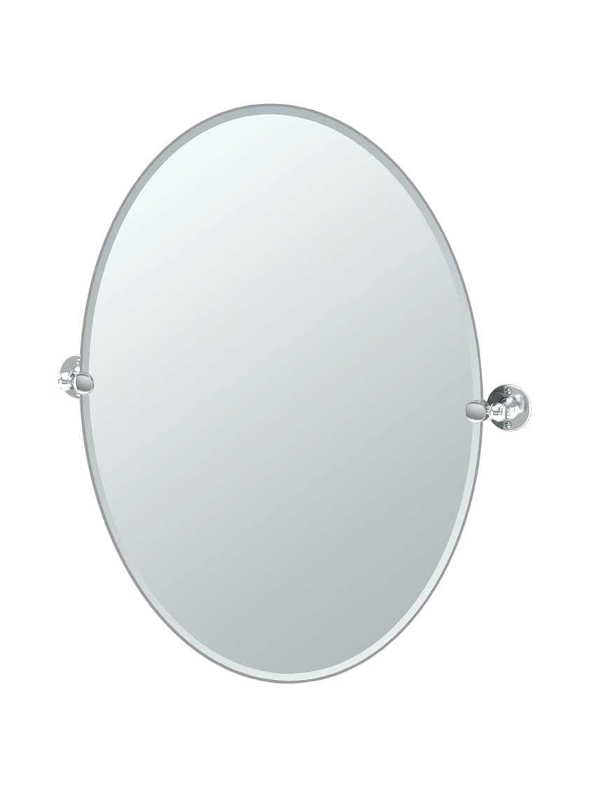 Mirrors |   Cafe Frameless Oval Bathroom Mirror – 24″ x 32″ Home Accessories Mirrors