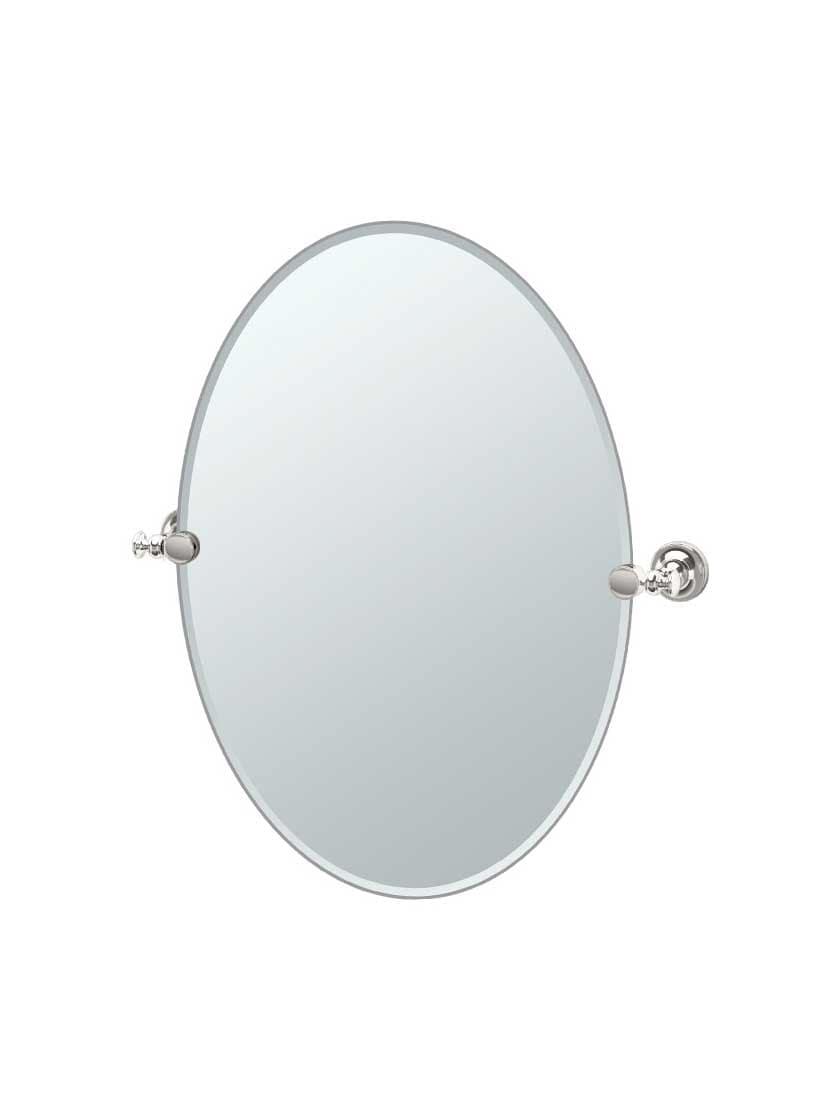 Mirrors |   Tavern Frameless Oval Bathroom Mirror – 19 1/2″ x 26 1/2″ Home Accessories Mirrors