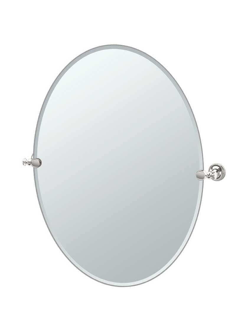 Mirrors |   Tavern Frameless Oval Bathroom Mirror – 24″ x 32″ Home Accessories Mirrors