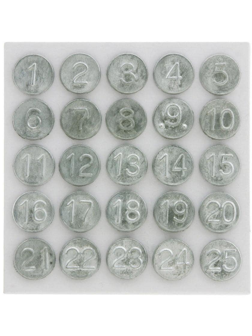 Numbered Tacks |   Set Of Tacks Numbered 1-25 For Wooden Screens And Storm Windows Numbered Tacks Numbered Tacks