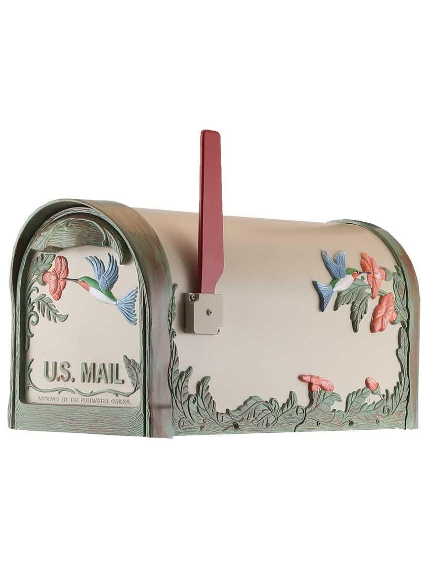 Post Mount Mailboxes |   Hummingbird Curbside Mailbox Mailboxes & Slots Copper/Hand Painted/Matte Black/Oil-Rubbed Bronze/Swedish Silver