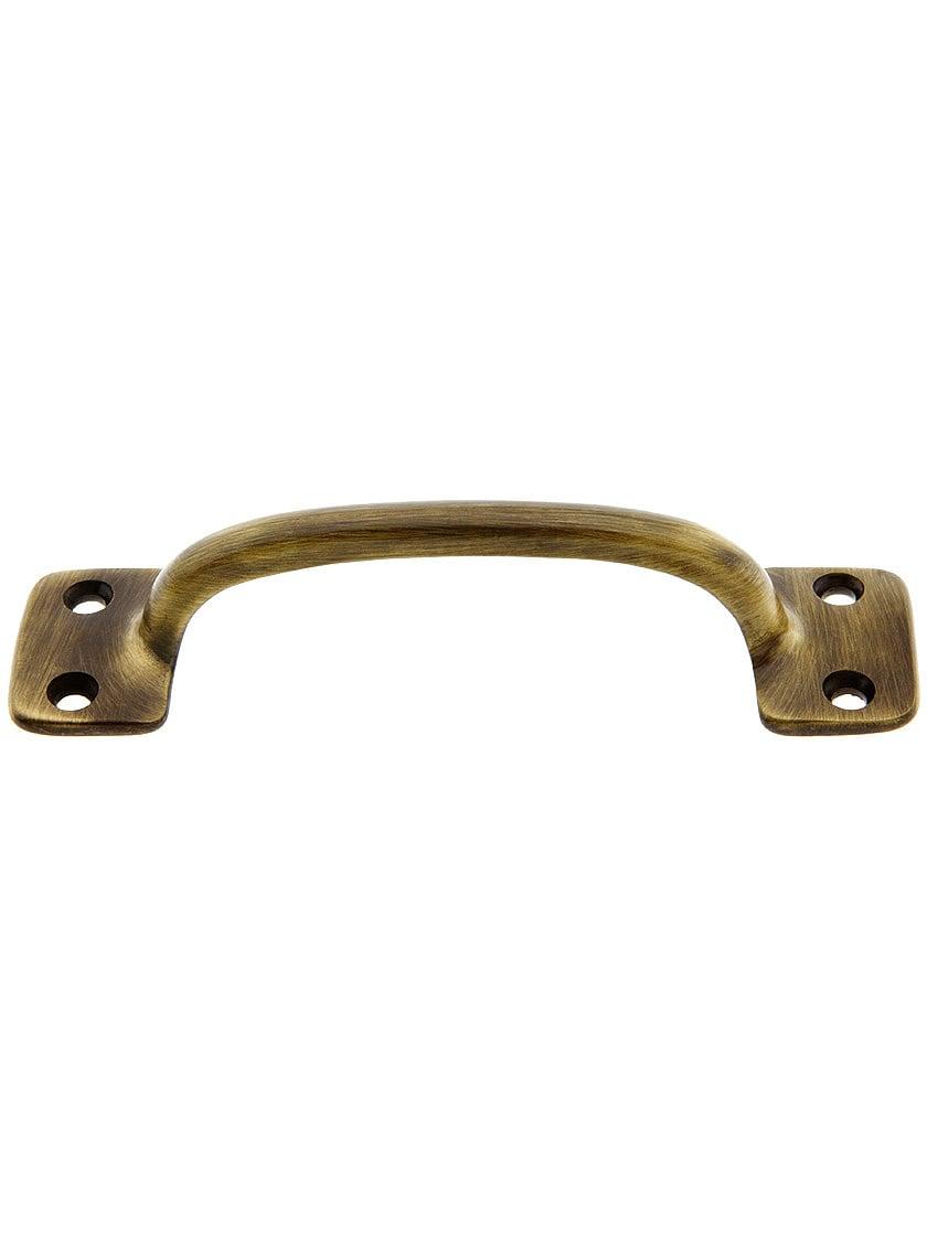 Sash Lifts |   4-Inch on Center Solid Brass Handle With Choice of Finish Sash Hardware Antique Brass/Brushed Nickel/Oil-Rubbed Bronze/Polished Nickel/Un-Lacquered Brass