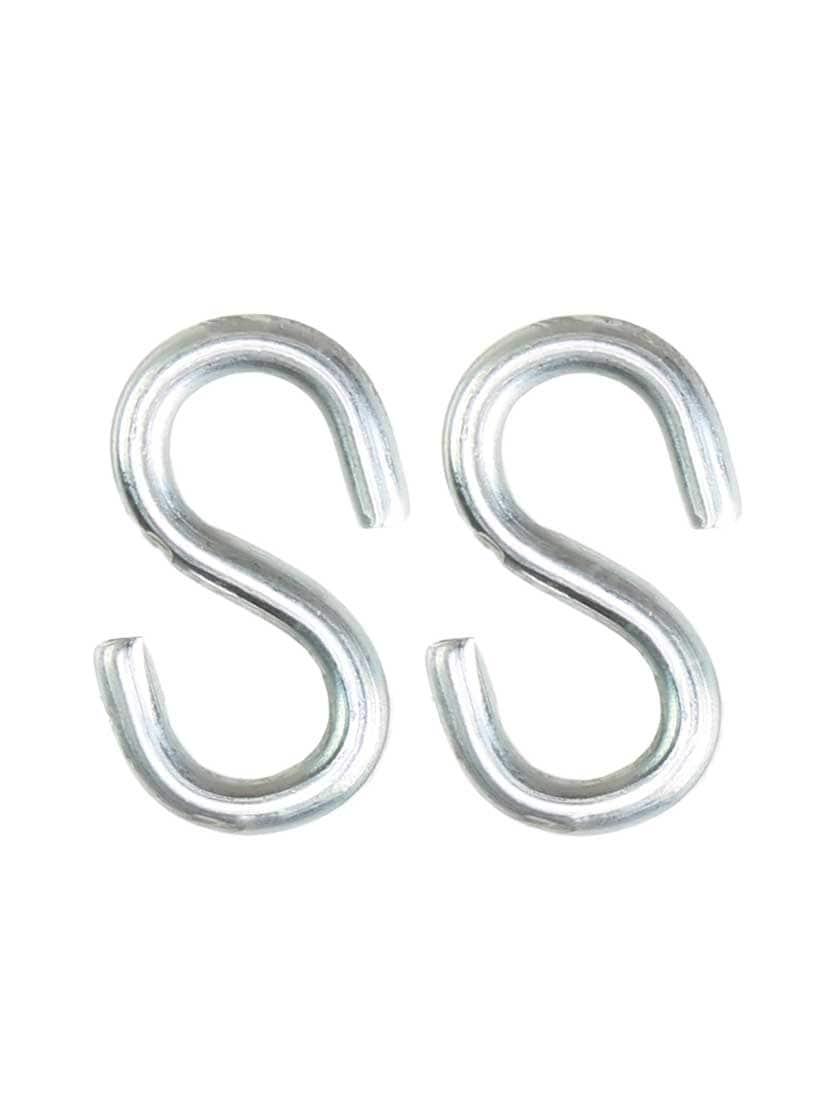 Sash Weights |   Pair of Small Open Asymetrical S-Hooks – 1″ Sash Hardware Sash Weights