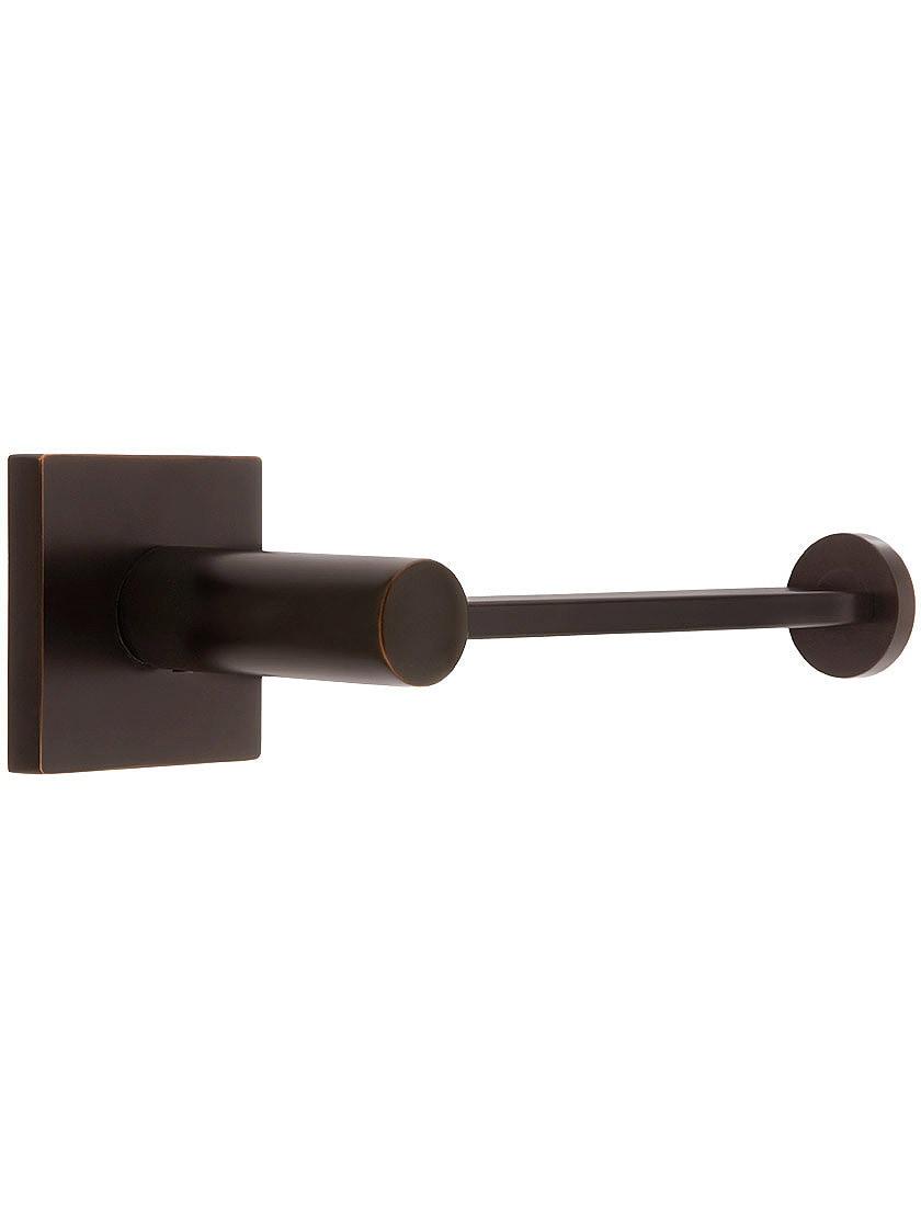 Toilet Paper Holders |   Contemporary Brass Toilet-Paper Holder with Square Rosette Bath Accents Oil-Rubbed Bronze/Polished Chrome/Satin Nickel