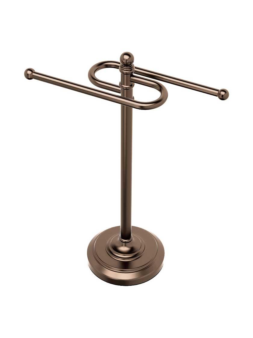 Towel Holders |   14″ S-Shaped Towel Stand Bath Accents Oil-Rubbed Bronze/Polished Chrome/Satin Nickel