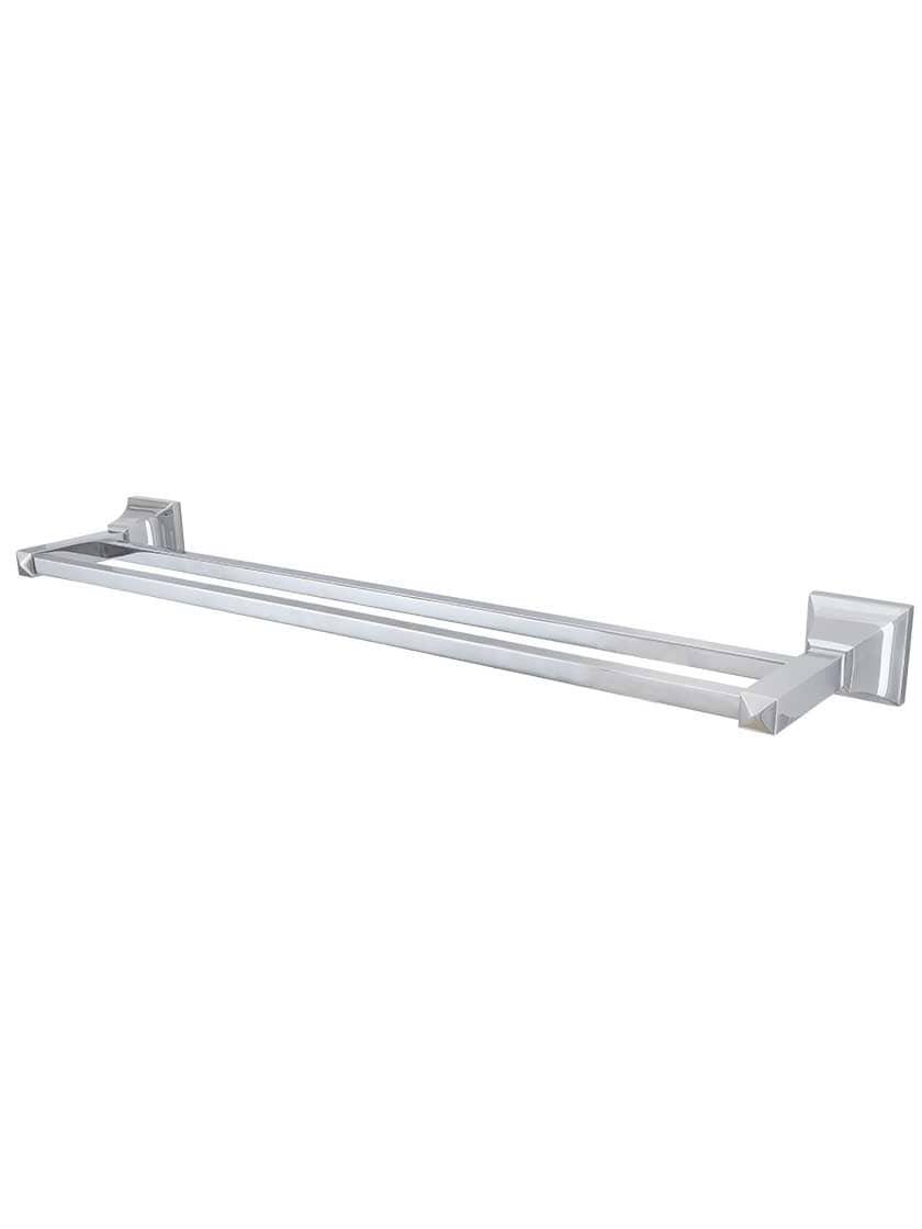 Towel Holders |   21 1/4″ Cooper Dual Towel Bar Bath Accents Polished Chrome/Satin Nickel