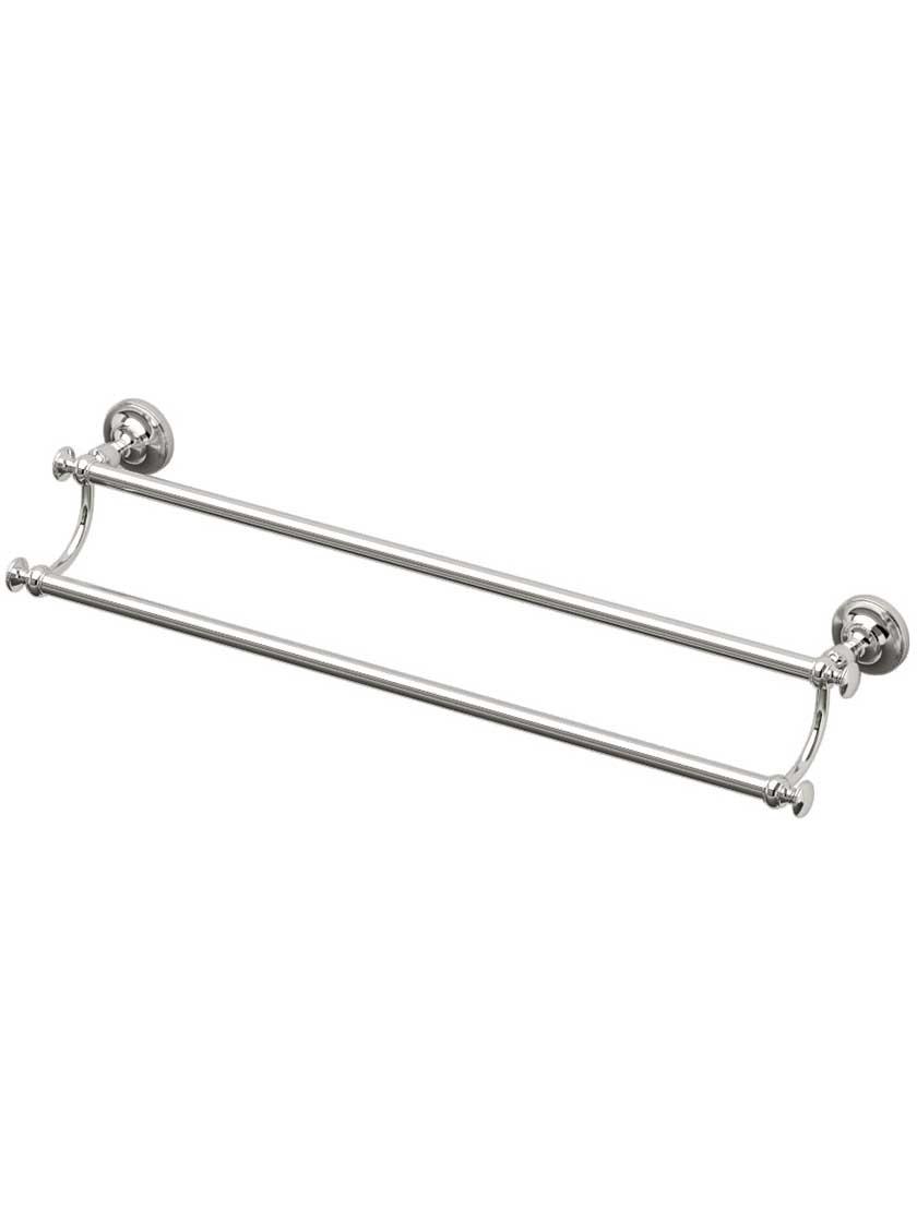 Towel Holders |   23 7/8″ Tavern Double Towel Bar Bath Accents Polished Nickel/Satin Nickel