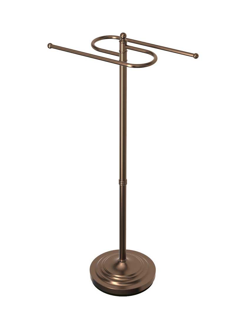 Towel Holders |   38″ S-Shaped Towel Stand Bath Accents Oil-Rubbed Bronze/Polished Chrome/Satin Nickel