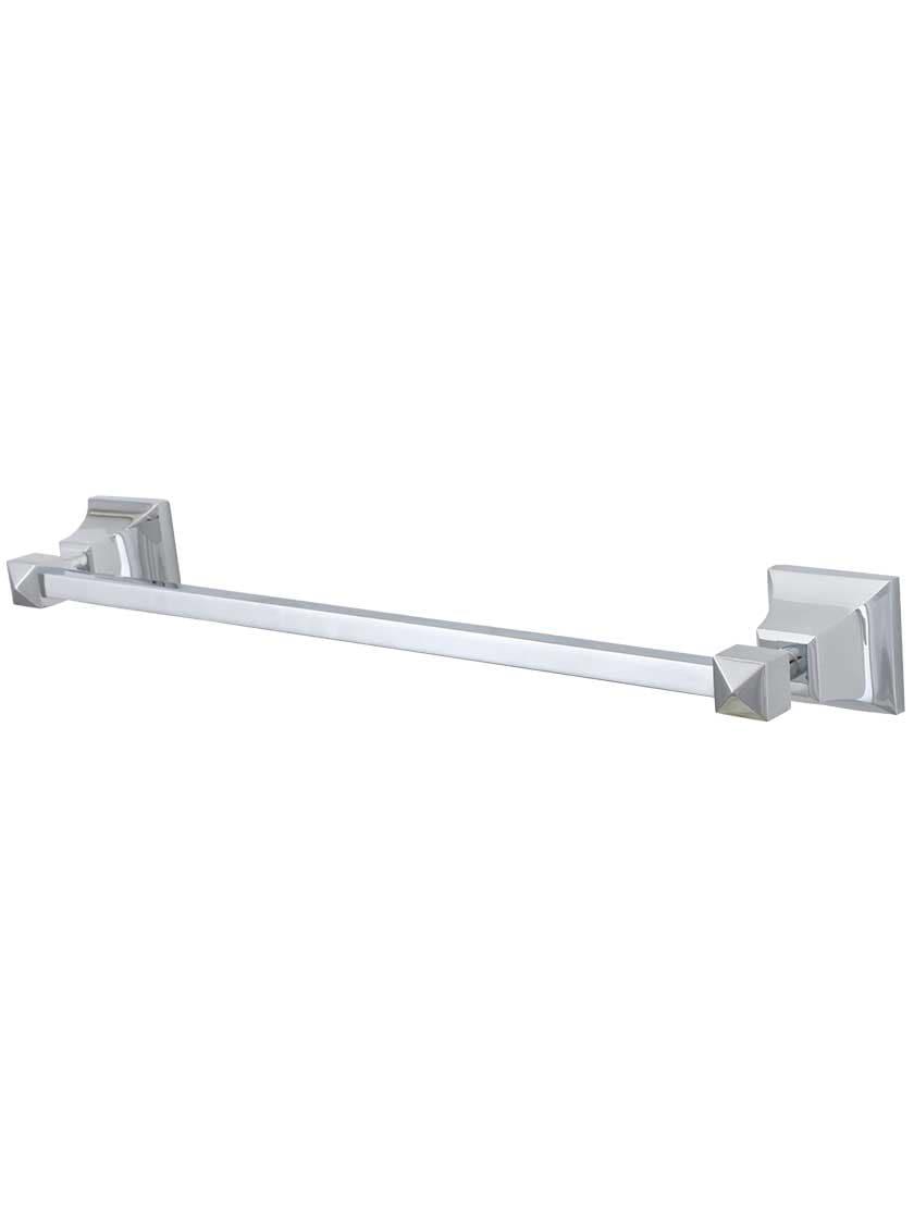 Towel Holders |   Cooper Towel Bar Bath Accents Polished Chrome/Satin Nickel