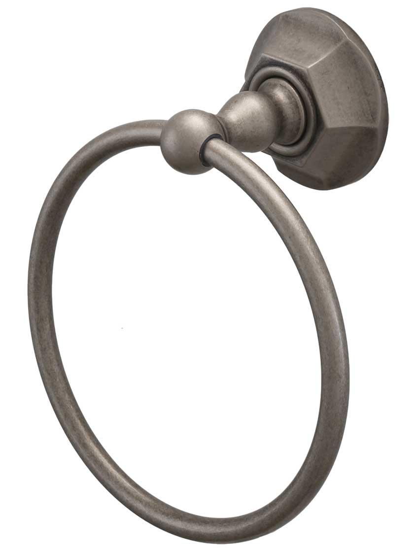 Towel Holders |   Edwardian Towel Ring Bath Accents Antique Pewter/German Bronze/Oil-Rubbed Bronze/Polished Chrome/Satin Nickel