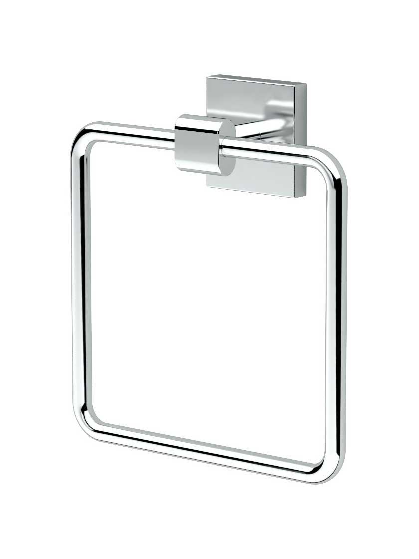 Towel Holders |   Elevate Towel Ring Bath Accents Polished Chrome/Satin Nickel