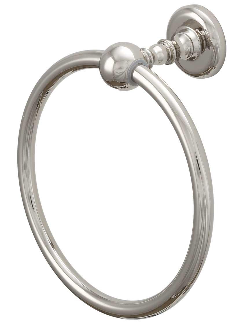 Towel Holders |   Emma Towel Ring Bath Accents Polished Nickel/Satin Nickel/Venetian Bronze