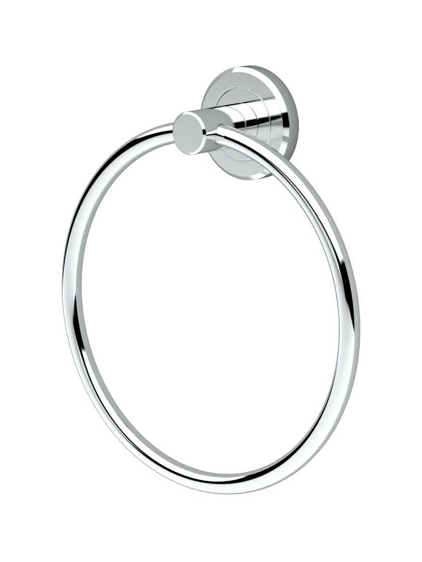 Towel Holders |   Latitude Towel Ring Bath Accents Polished Chrome/Satin Nickel