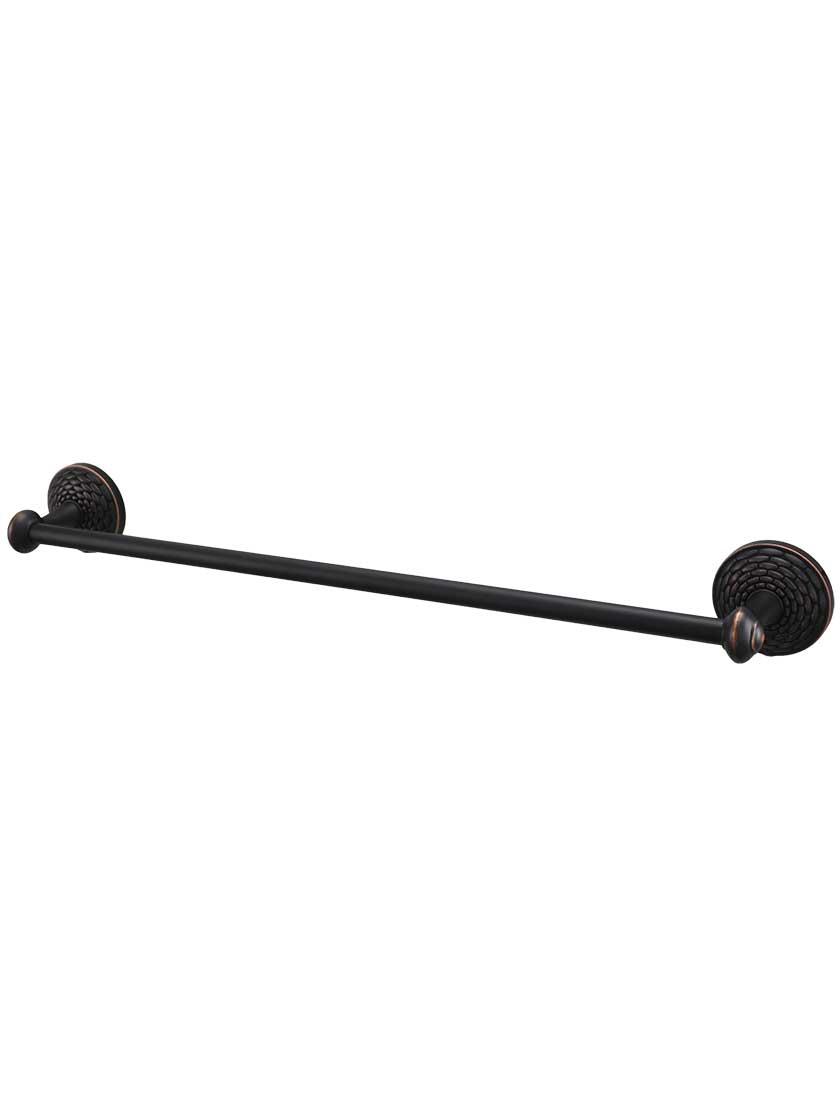 Towel Holders |   Mandalay Towel Bar Bath Accents Satin Nickel/Venetian Bronze