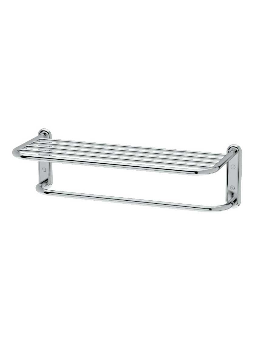 Towel Holders |   Spa Shelf and Towel Rack Bath Accents Polished Chrome