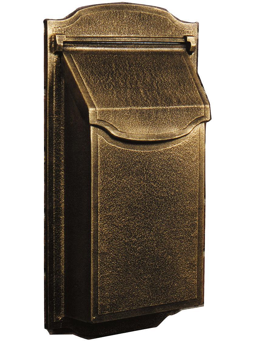 Wall Mount Mail Boxes |   Classic Cast-Aluminum Vertical Mailbox Mailboxes & Slots Copper/Matte Black/Swedish Silver