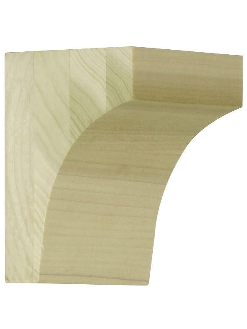 Wood Shelf Brackets |   Small Poplar Cove Corbel 4″ x 2 7/8″ x 3″ Shelf Brackets Wood Shelf Brackets