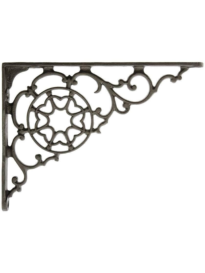 Iron |   Lacquered Cast Iron Shelf Bracket 5 7/8″ x 7 7/8″ Iron Iron