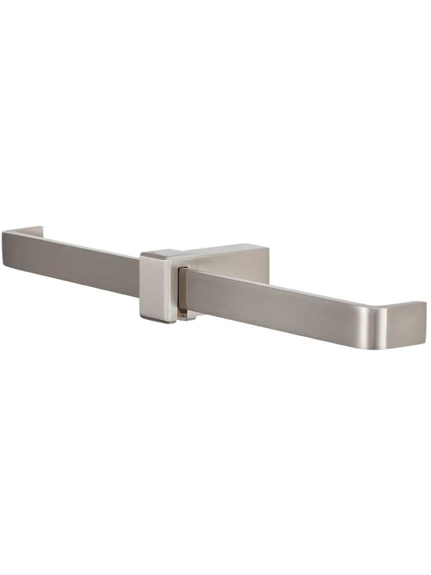 Toilet Paper Holders |   Buckle-Up Double Toilet Paper Holder Bath Accents Brushed Nickel/Polished Chrome