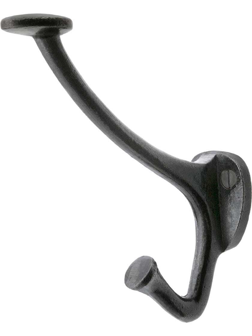 Cast Iron Hooks |   Cast-Iron Derby Coat and Hat Hook with Lacquer Finish Cast Iron Hooks Cast Iron Hooks