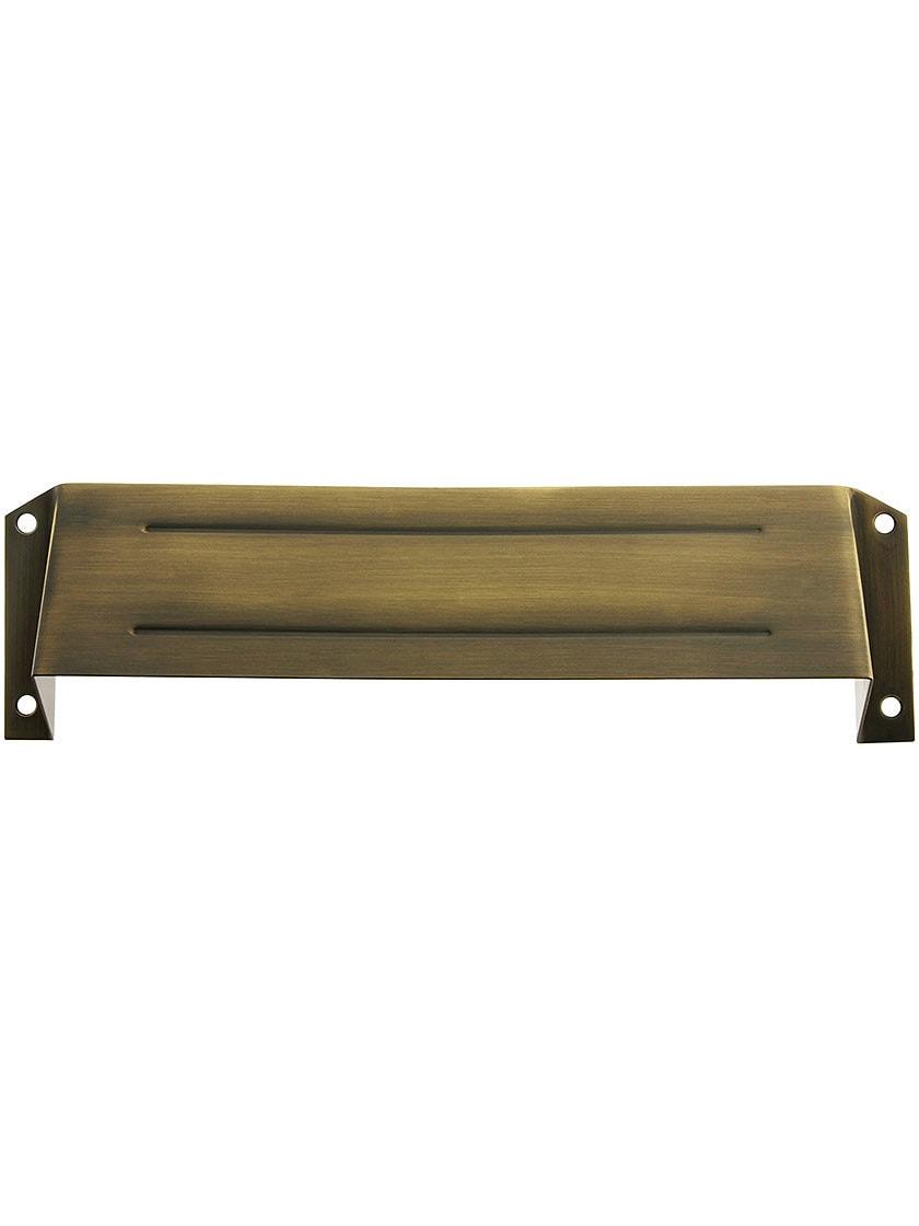 Mail Slots |   Solid Brass Mail Slot Hood For Open Back Plates Mail Slots Antique Brass/Antique Pewter/Matte Black/Oil-Rubbed Bronze/Polished Brass/Polished Chrome/Pvd/Satin Chrome/Satin Nickel