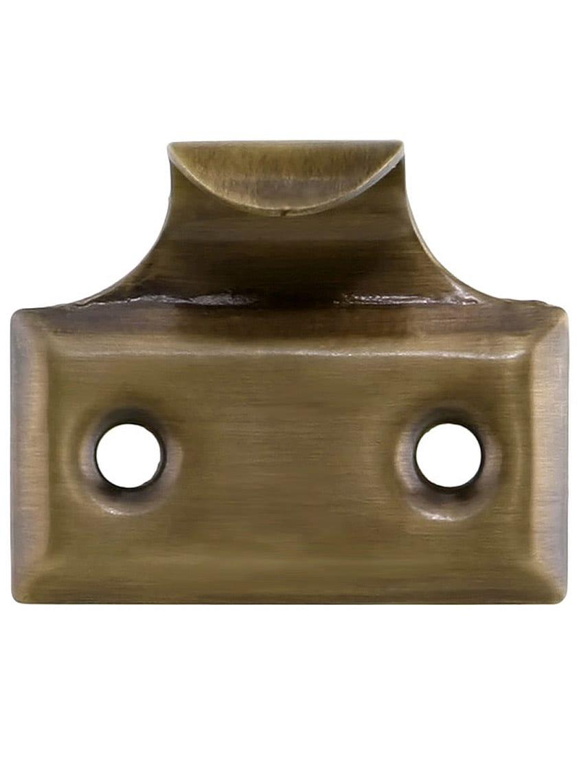 Sash Lifts |   Stamped Brass Hook Style Sash Lift In Antique-by-Hand Sash Hardware Sash Lifts