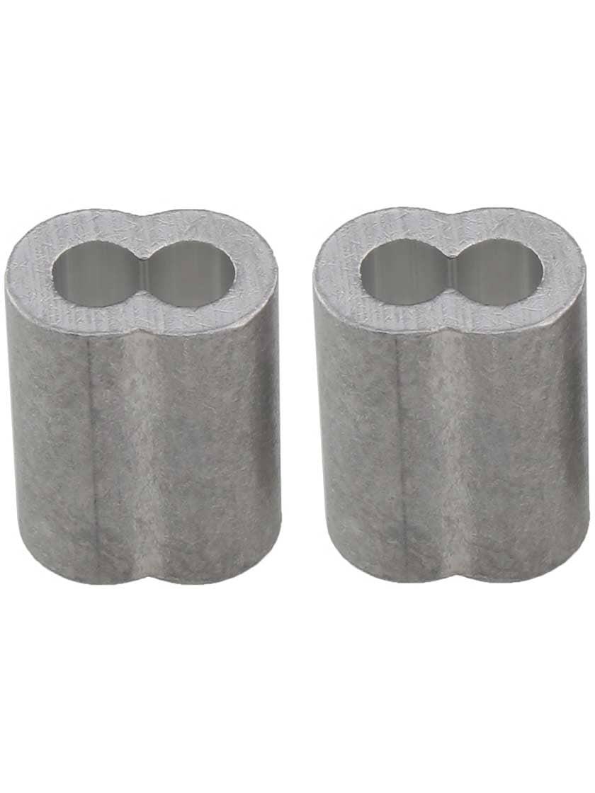 Sash Weights |   Pair of Aluminum Ferrules – 1/4″ Sash Cord & Chain Sash Cord & Chain